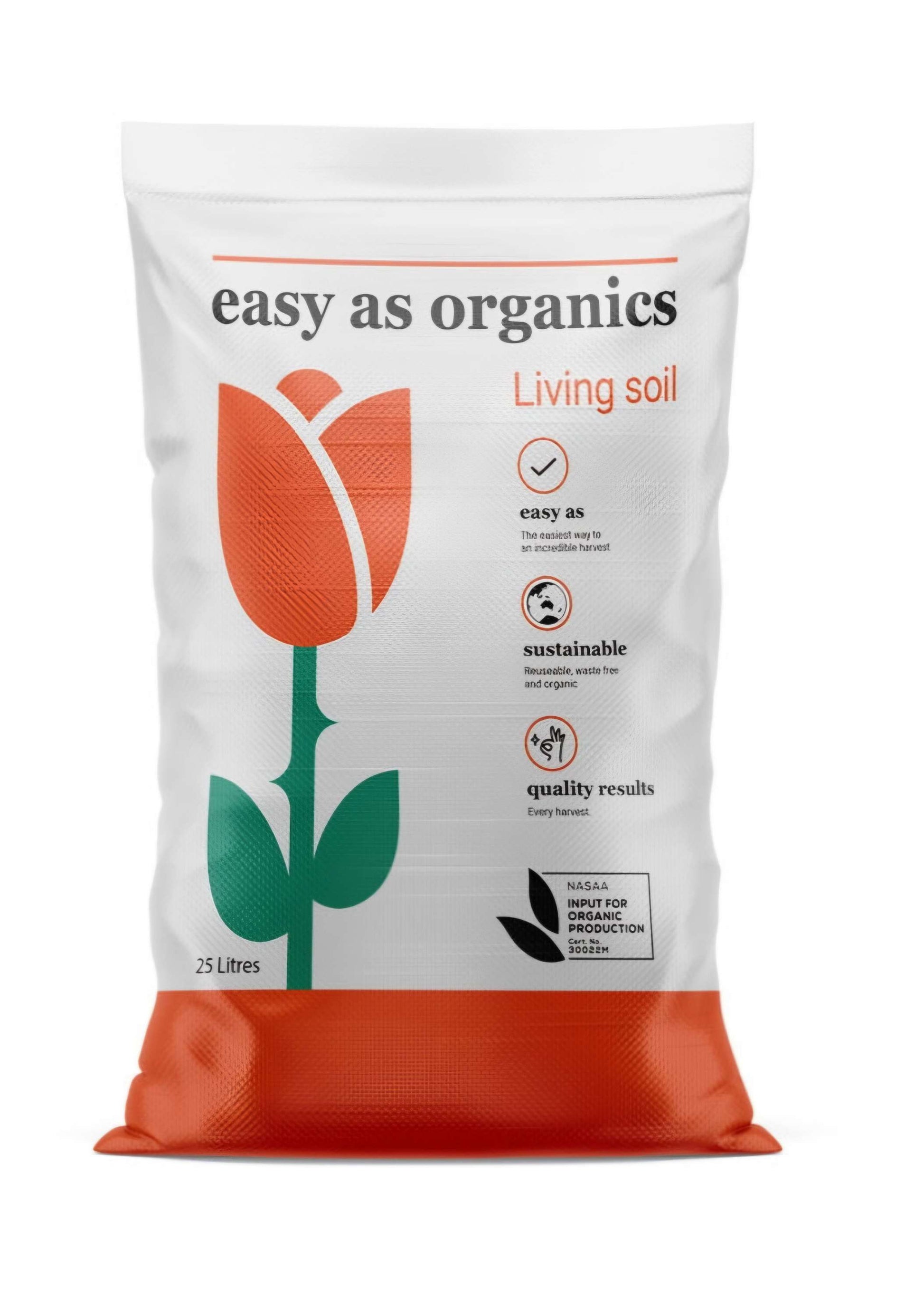 EASY AS ORGANICS WATER ONLY SOIL 10 LITRE image 0