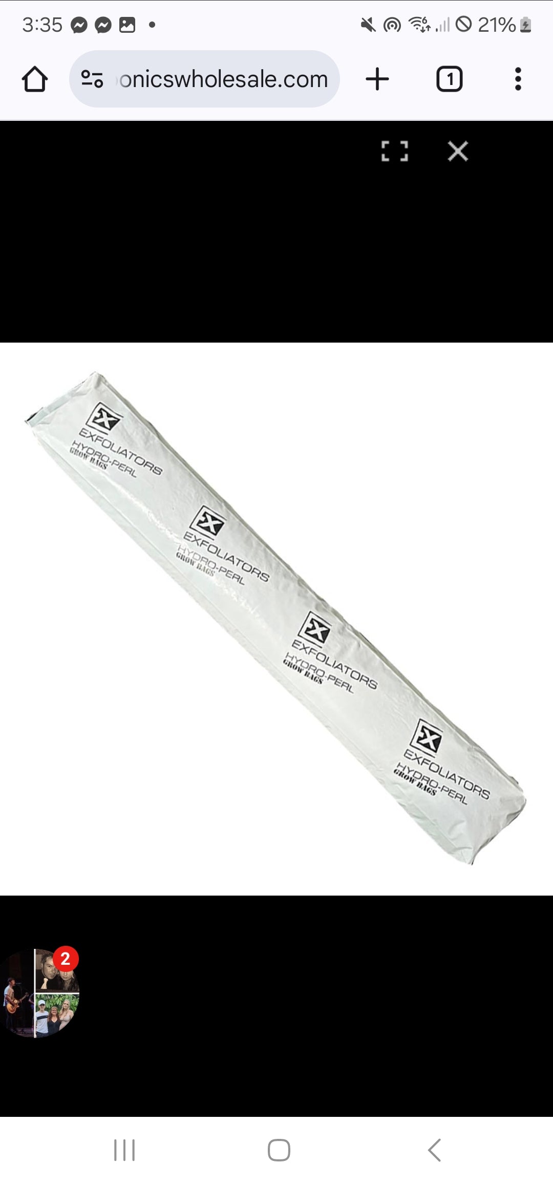 PERLITE TWENTY LITRE GROW BAG image 0